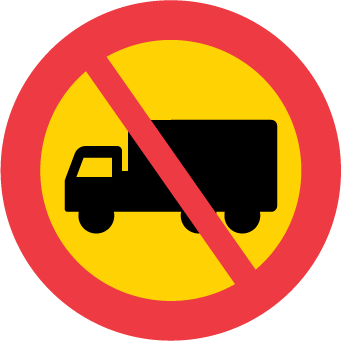 Förbud mot trafik med tung lastbil